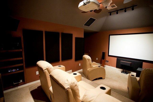 basement man cave cinema